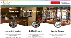 Desktop Screenshot of delmareyecare.com